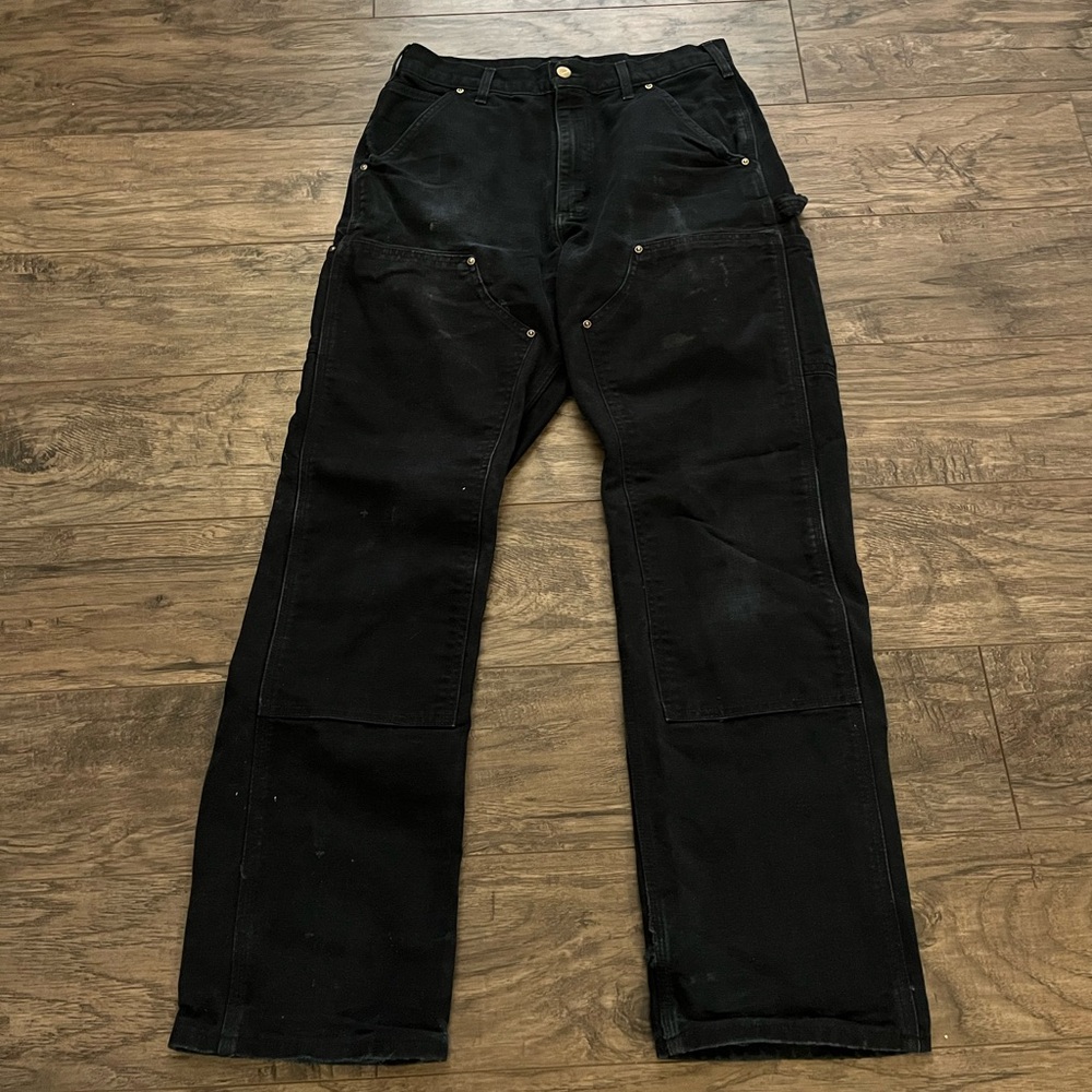 Vintage Black Carhartt Double Knees